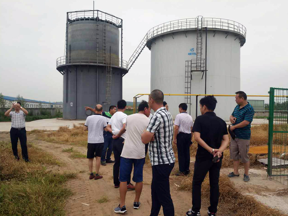 客户参观卫辉雏鹰沼气工程
